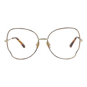 New Authentic Chloé Womens Cat Eye Havana Gold Transparent Fashion Designer Sung